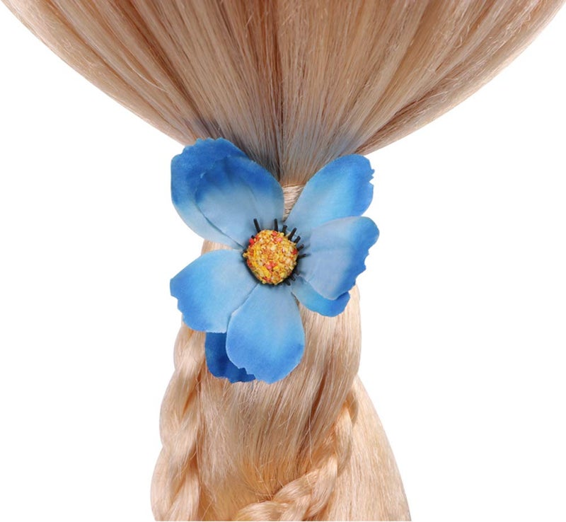 Yosbabe Princess Rapunzel Wig Braid with Princess Tiara Necklace Gloves Rapunzel Dress Up Costume Cosplay Accessories for Kids Girls - Image 4